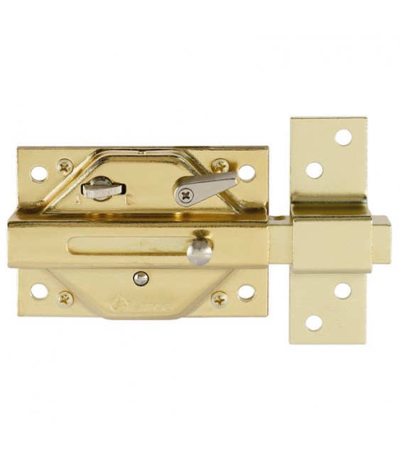 CERROJO LINCE 3930HL ORO PULIDO | Herrajes HE