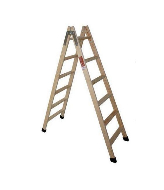 ESCALERA MADERA 7 PELDAÑOS