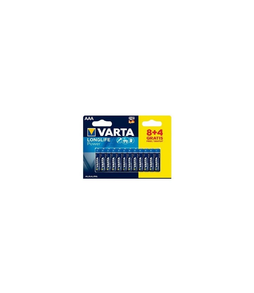 PILA VARTA LONGLIFE POWER AAA LR03 B/8+4 | Herrajes HE