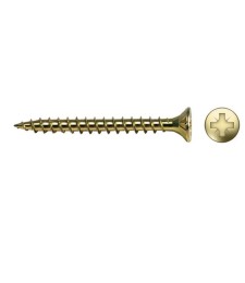 TORNILLO R/MADERA CAB. AVELLANADA DIN VLOX 4X40 BICROMATADO | Herrajes HE