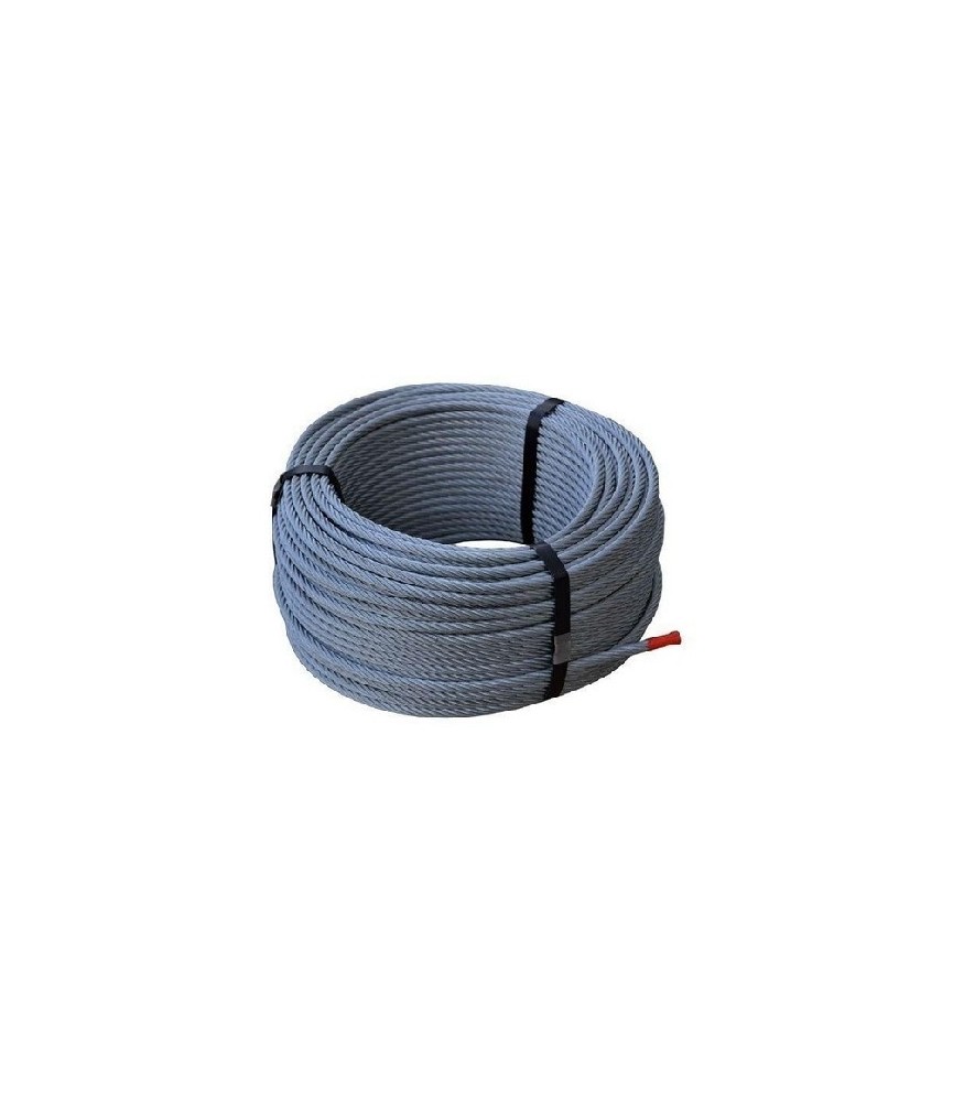 CABLE ACERO GALVANIZADO 4 ROLLO 25 MTS