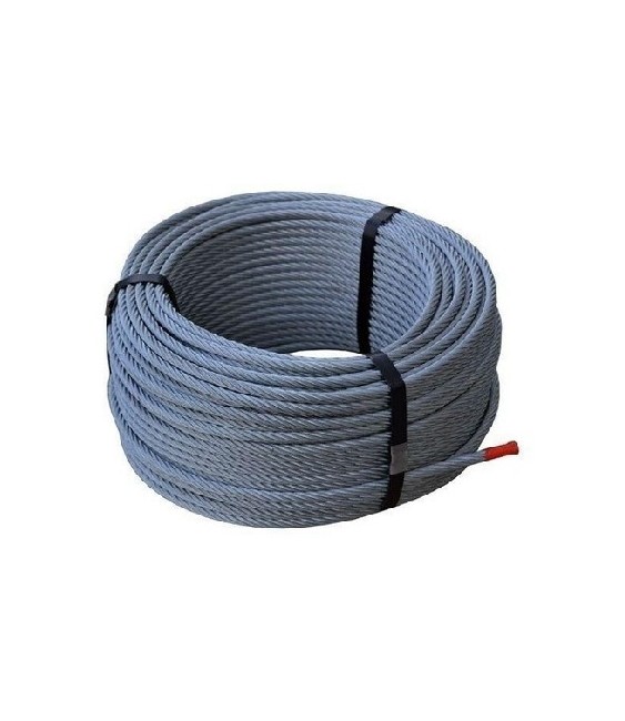 CABLE ACERO GALVANIZADO 4 ROLLO 25 MTS