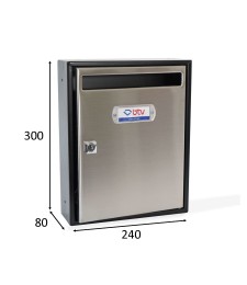 BUZON TEIDE ACERO INOXIDABLE REF-05866 | Herrajes HE