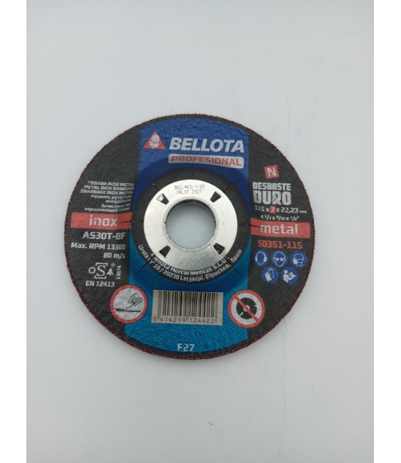 DISCO DESBASTE E 115-7 A30 PSF STEEL