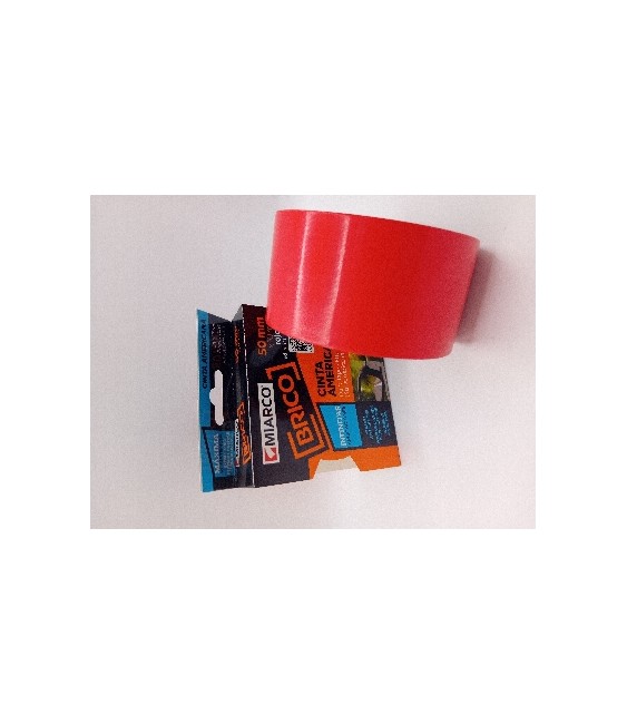 CINTA AMERICANA ROJO 50mm x 10M | Herrajes HE