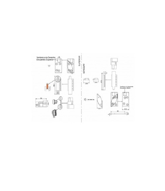KIT SIMPLE HOJA 40X20 CREMONA STANDAR RF-2015