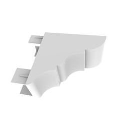 REMATE PERGOLA 80X40 BLANCO | Herrajes HE