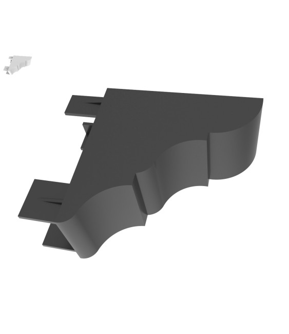 REMATE PERGOLA 80X40 NEGRO