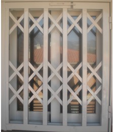 METROS PUERTA BALLESTA BLANCO/GALVANIZADO