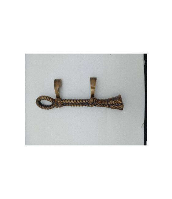 TIRADOR METAL CUERDA 380MM RECTO PATINADO RF:1119-PT