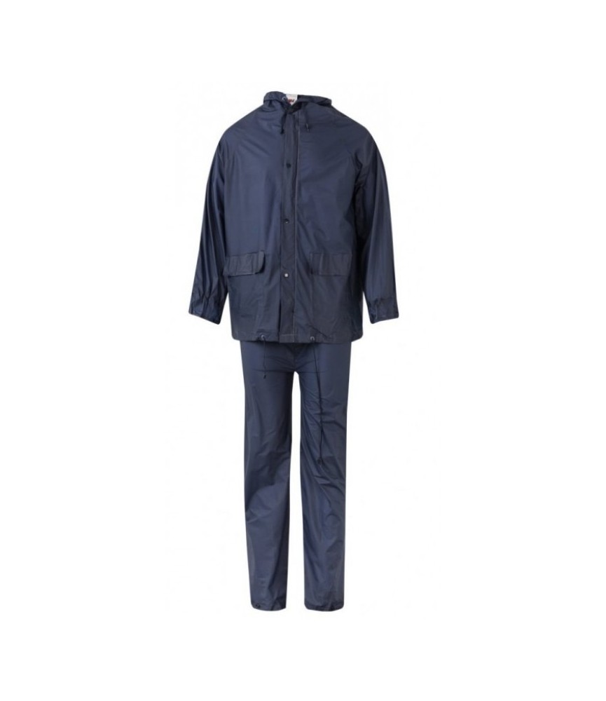 TRAJE LLUVIA PVC AZUL MARINO L