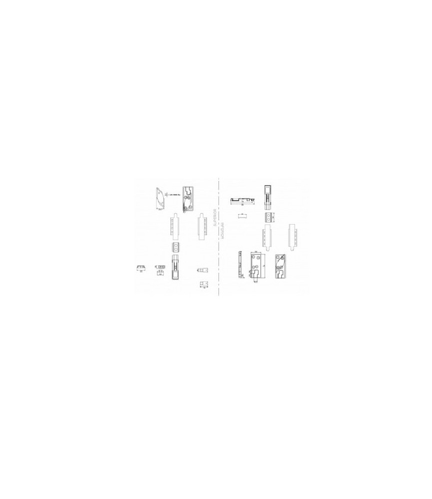 KIT DOBLE HOJA 40X20 APERTURA EXTERIOR  RF-20201