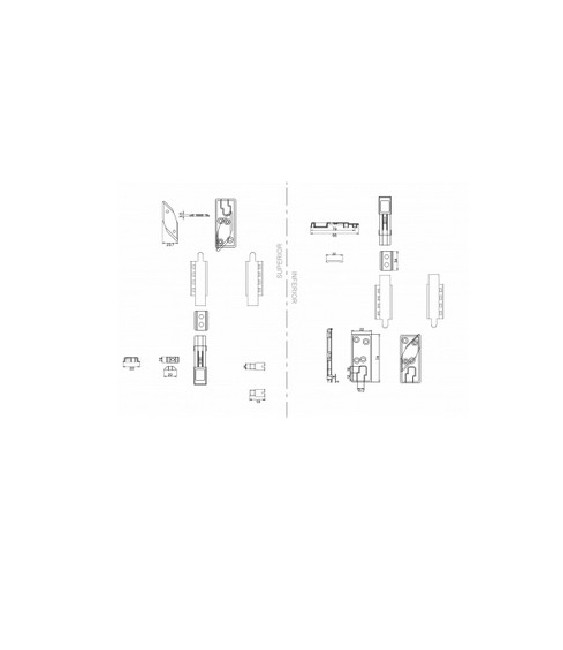 KIT DOBLE HOJA 40X20 APERTURA EXTERIOR  RF-20201 | Herrajes HE