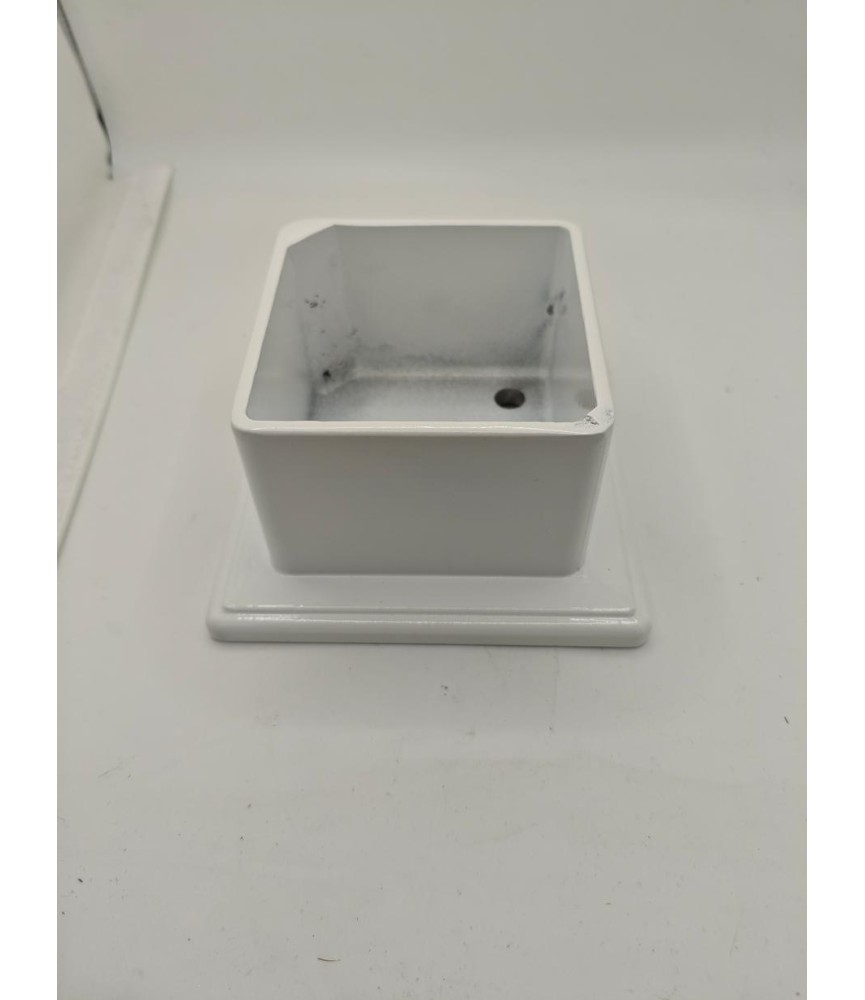 BASE ALUMINIO 100X100 BLANCO | Herrajes HE