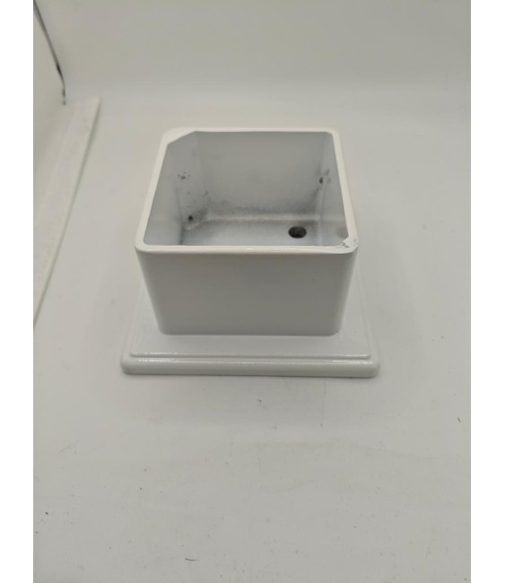 BASE ALUMINIO 100X100 BLANCO | Herrajes HE