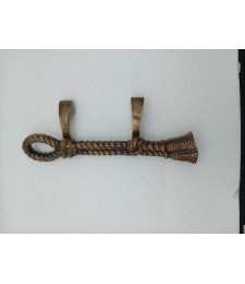 TIRADOR METAL CUERDA 380MM DESPLAZADO PATINADO REF.1119-A-PT