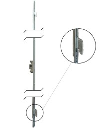 MECANISMO MULTIPUNTO E15 TEKNICA  600 MM 2P | Herrajes HE