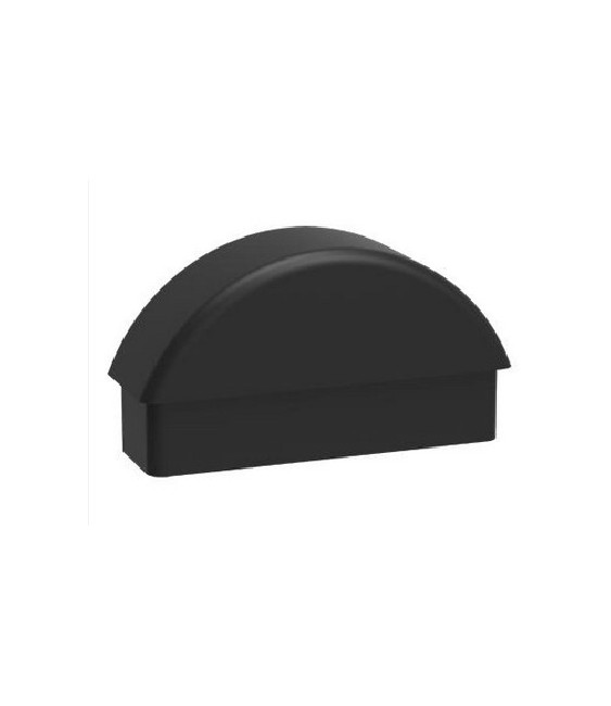 TAPON PLASTICO MEDIA LUNA 60X20 NEGRO | Herrajes HE