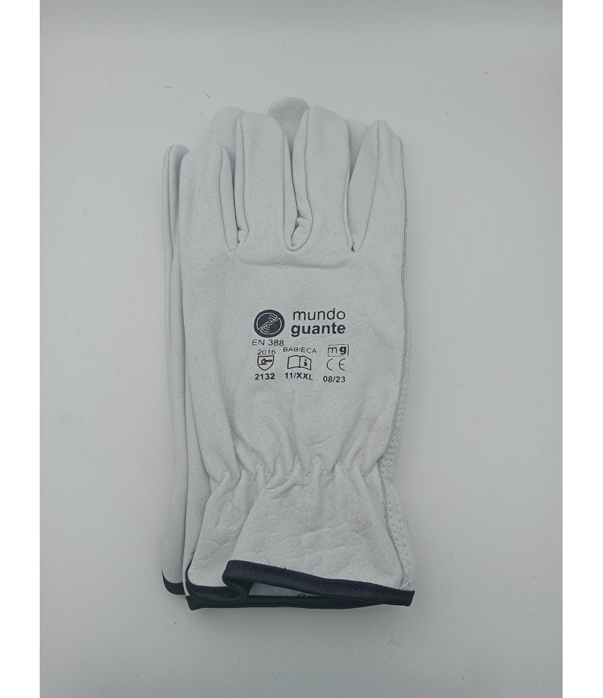 GUANTES PIEL VACUNO GRIS 11