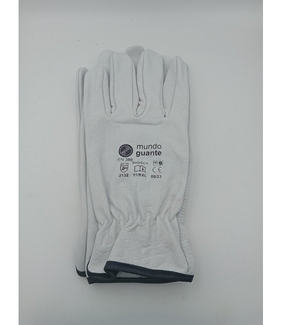GUANTES PIEL VACUNO GRIS 11