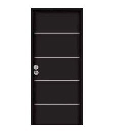 PUERTA MOD.PISCIS H 80 NEGRA IZDA 3PTOS