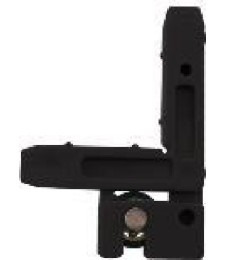 ESCUADRA MOSQUITERA NEGRO C/RODAMIENTO CENTRA | Herrajes HE