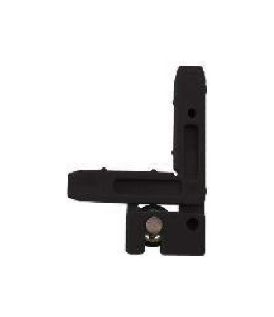 ESCUADRA MOSQUITERA NEGRO C/RODAMIENTO CENTRA | Herrajes HE