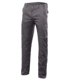 PANTALON MULTIBOLSILLO STRETCH GRIS T-48