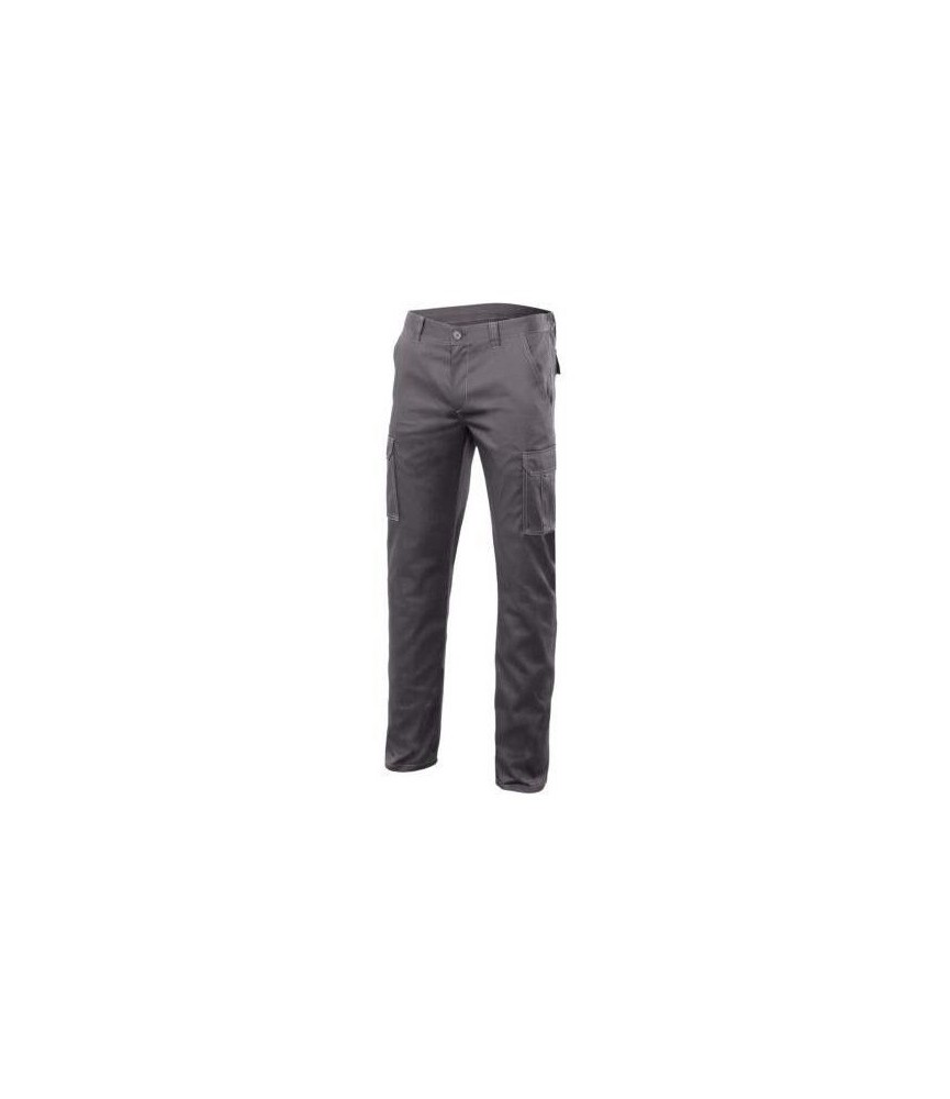 PANTALON MULTIBOLSILLO STRETCH GRIS T-48