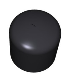 CONTERA EXTERIOR REDONDA  20 NEGRO