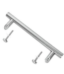 TIRADOR RECTO DESPLAZADO 30X400 PLATA REF-D3040/3