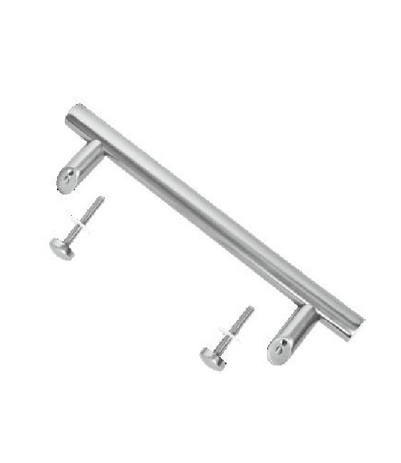 TIRADOR RECTO DESPLAZADO 30X400 PLATA REF-D3040/3 | Herrajes HE