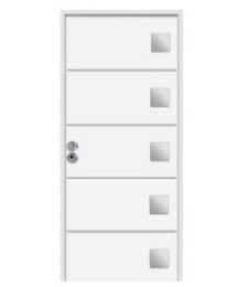 PUERTA 80 MOD.ACUARIO 3P IZDA. BLANCA REF.40003