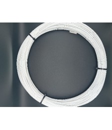 ALAMBRE FORRADO BLANCO Nº17 DE 100 MTS