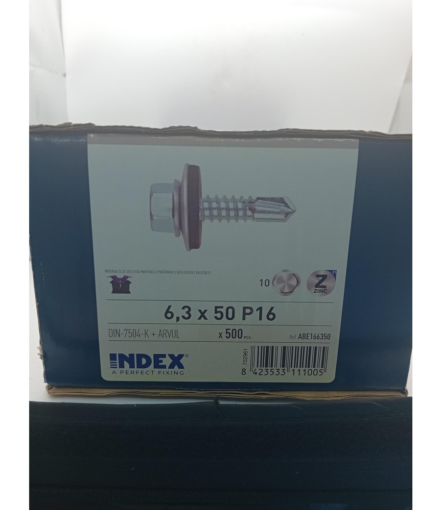 TORNILLO P/BROCA CAB. HEX. DIN 7504K 6.3 X 50 P-16