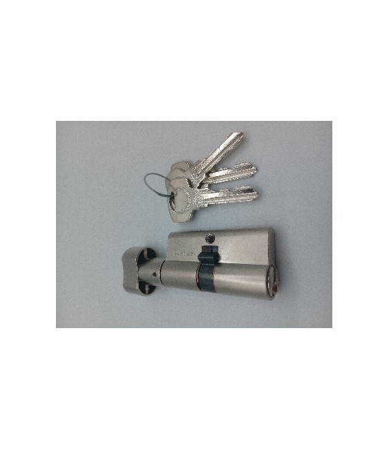 BOMBILLO YALE 30-30 NIQUEL LEVA CORTA CON POMO LL/IGUALES (Y5P3030HNLCLL)