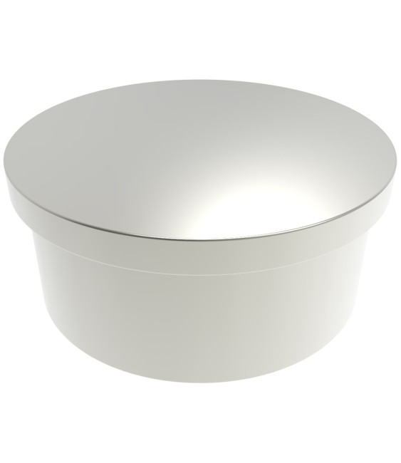 TAPA TUBO TIRADOR APOLO RED.40 PLATA | Herrajes HE