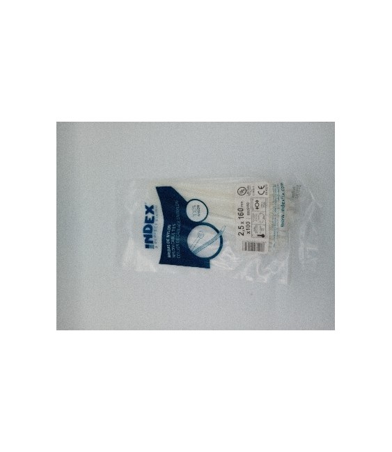 BRIDA NYLON BLANCA 2.5X160 (100 UNID)