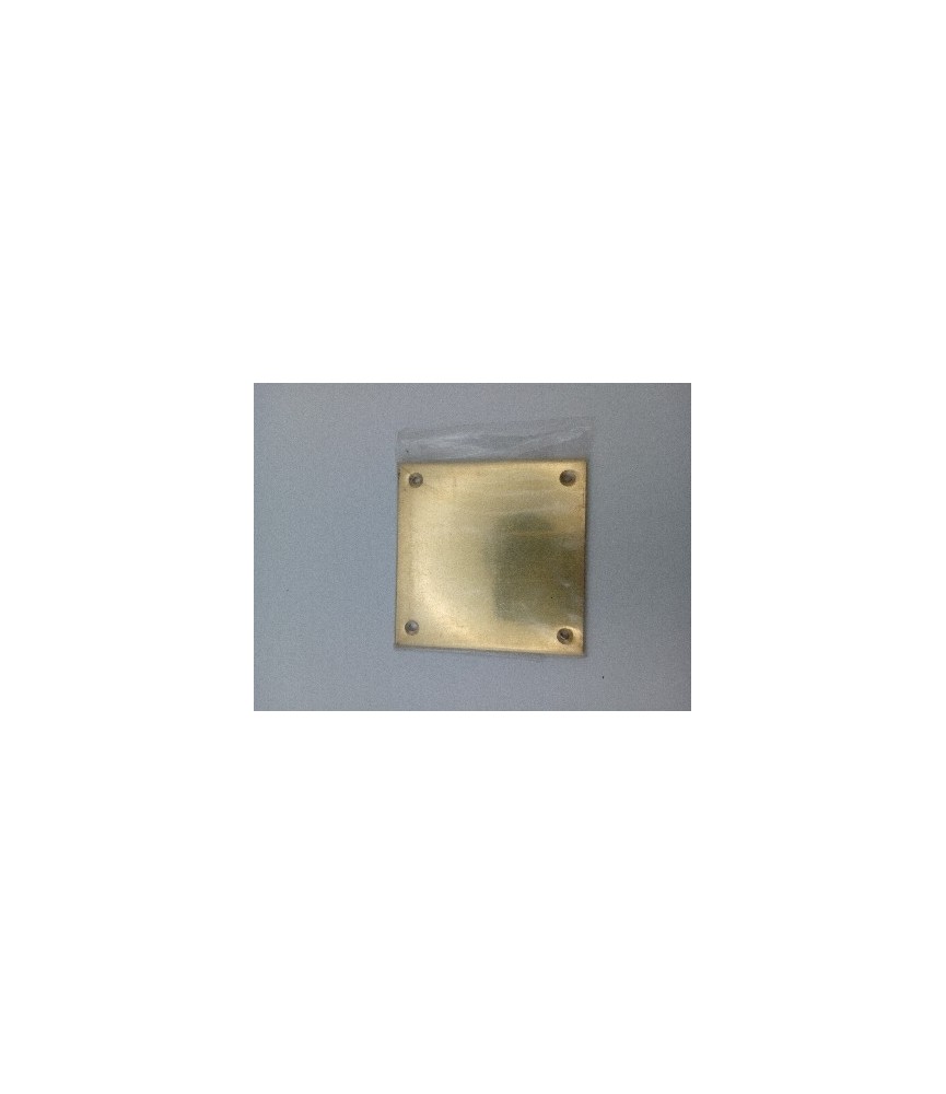 PLACA CIEGA LATON 80X80MM